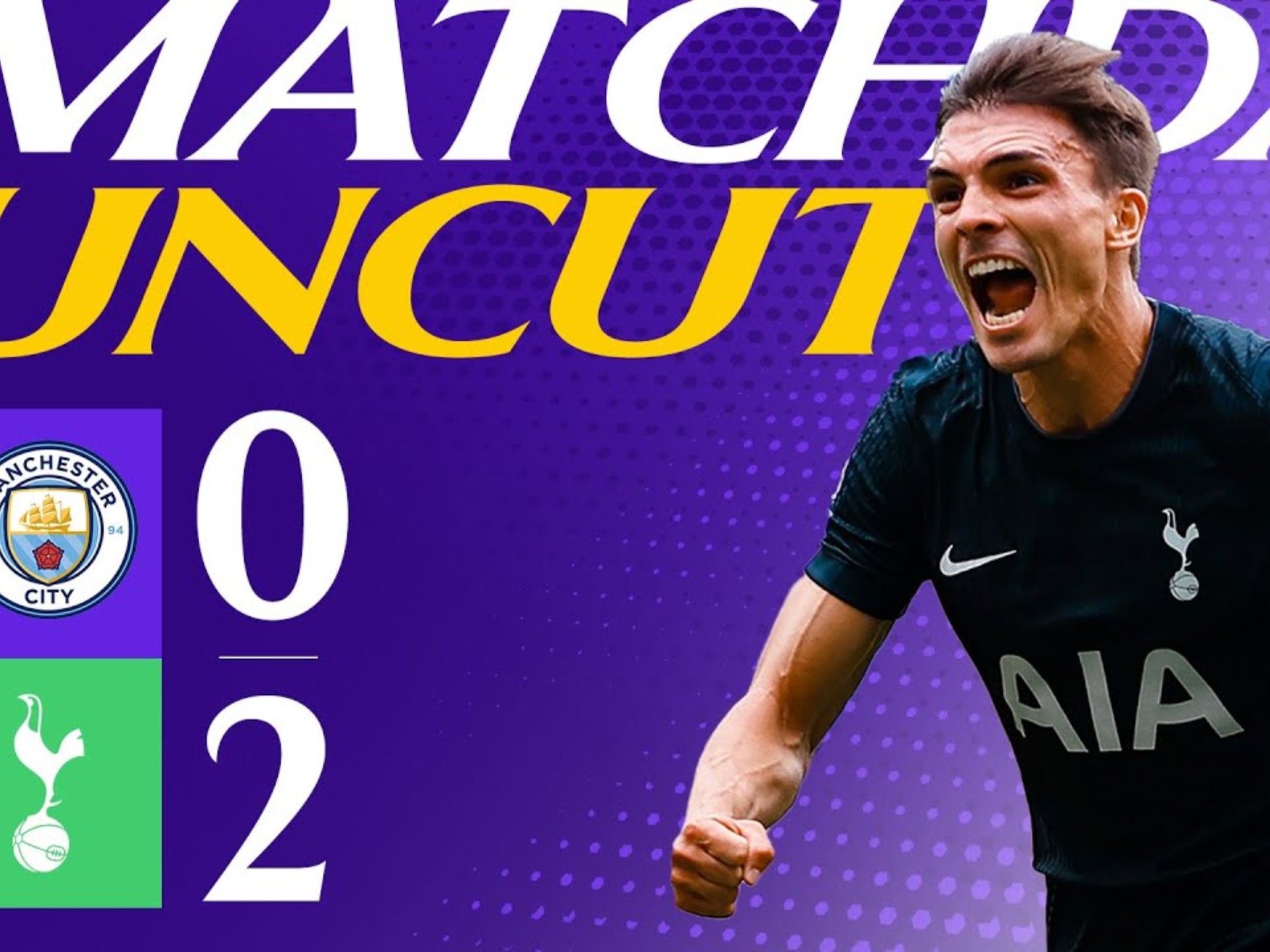 曼城憾平热刺，失去全胜纪录