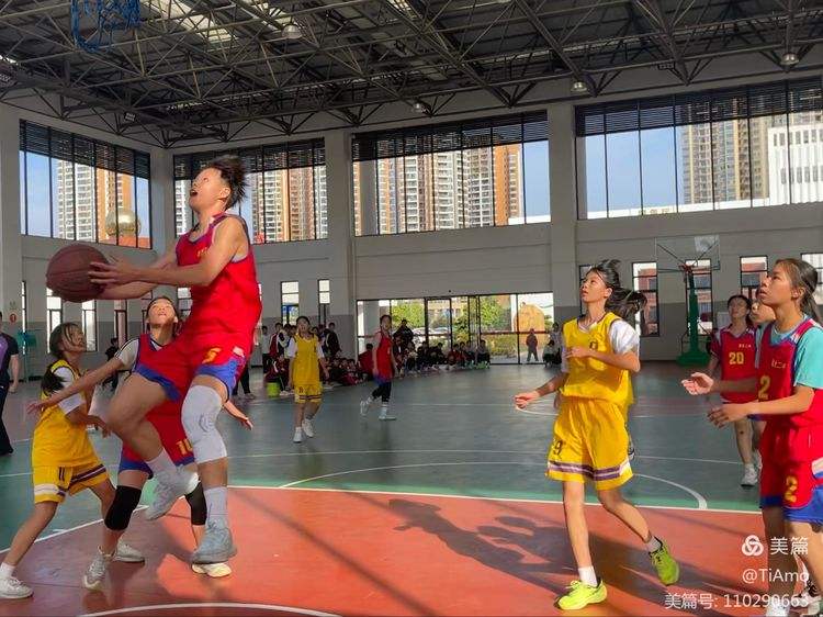 男孩女孩都沉浸在篮球盛宴中 男孩女孩都沉浸在篮球盛宴中